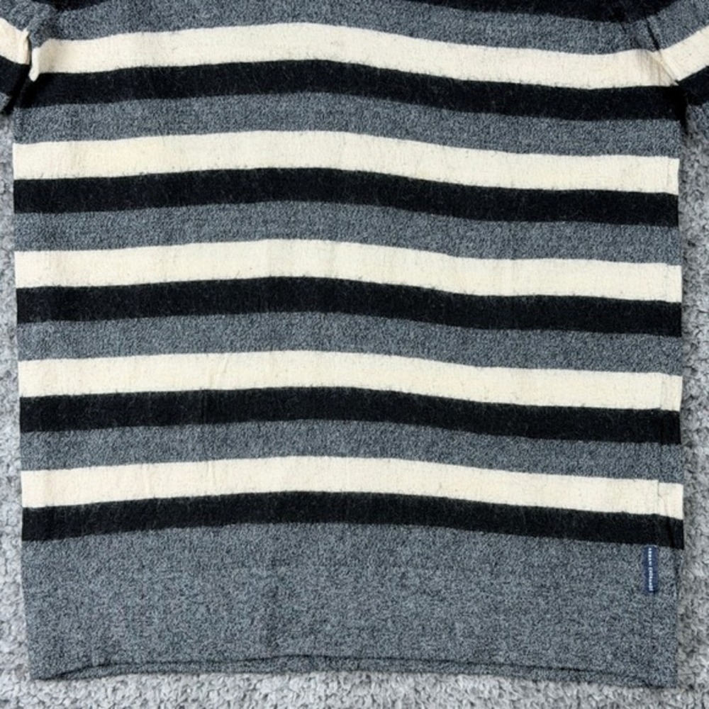 Armani Exchange Men's L (Actually XS/S) Merino Wool Shawl Collar Striped Sweater - Picture 12 of 16